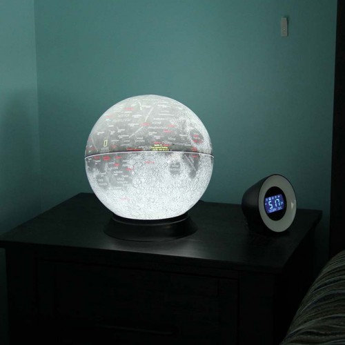 12” Illuminated Moon Desk Globe