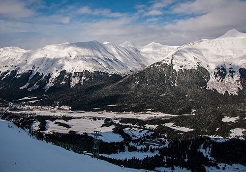 Winter resort in Alaska