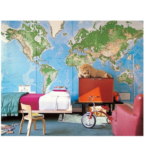 World Mural Wall Map: Laminated