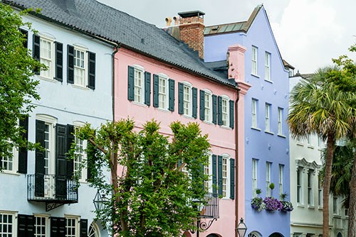 Rainbow Row, Charleston